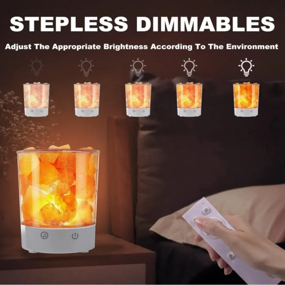 Himalayan Salt Lamp with Remote essential oil NIB